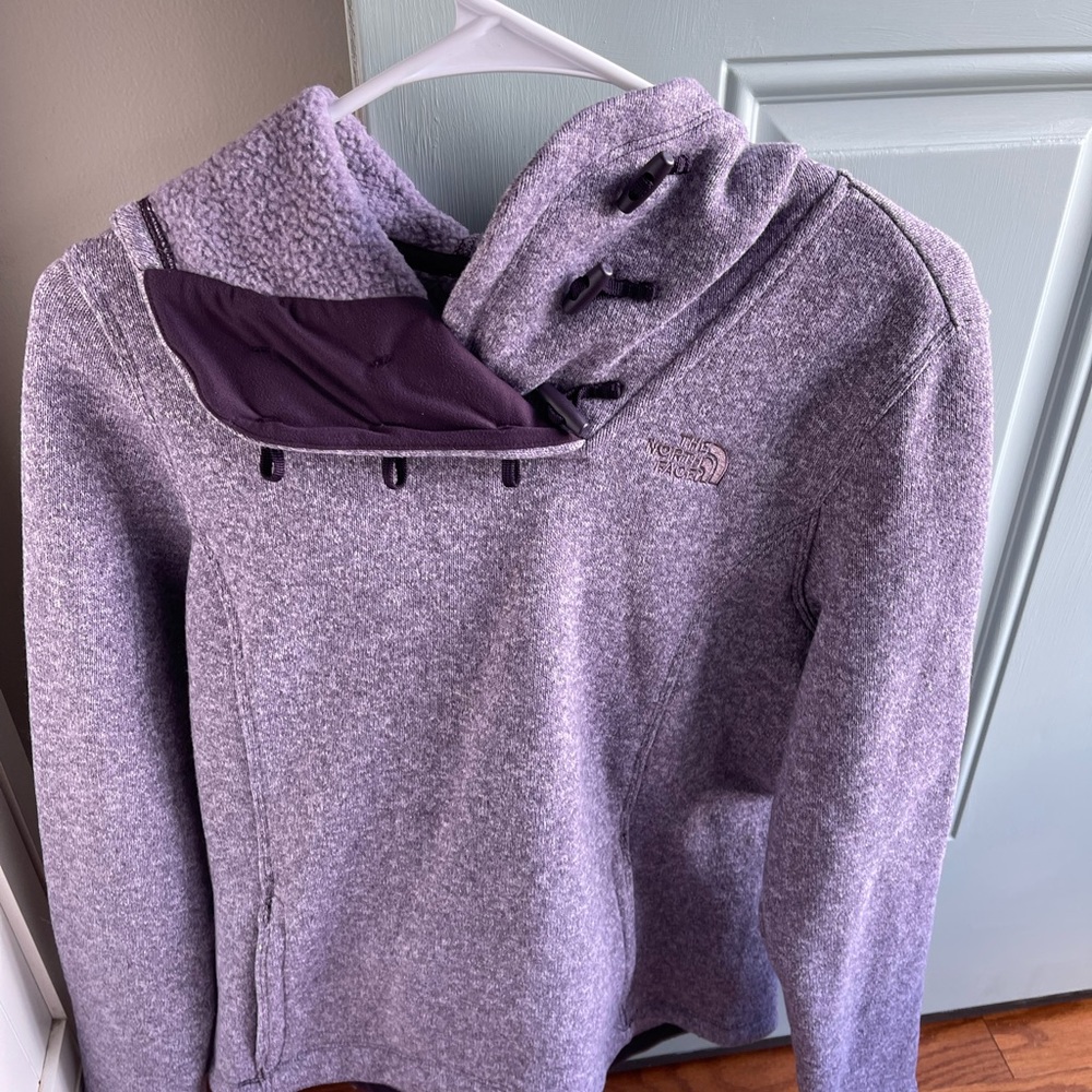 North Face hooded fleece